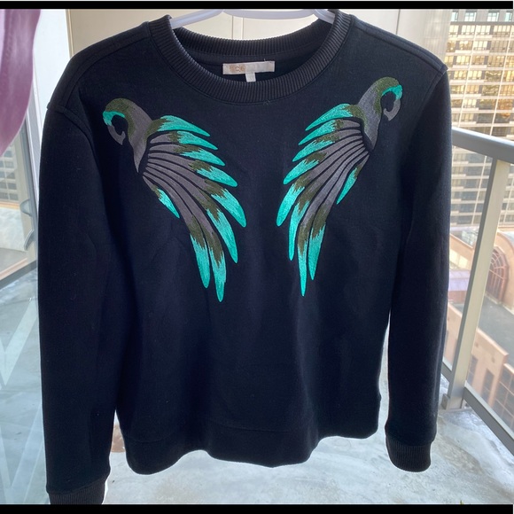 Maje Tonnerre Embroidered Sweatshirt - Picture 1 of 8